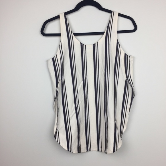 Madewell Singlet Side-slit Tank in Stripe Nautical - Picture 6 of 8